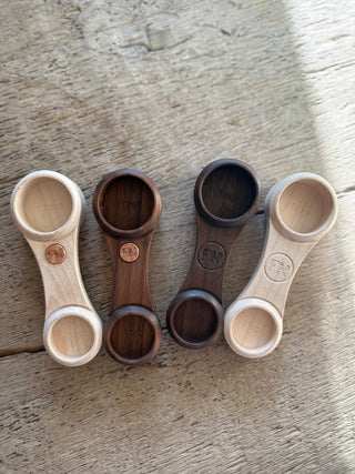 FN Measuring Spoon (4 in 1) Walnut, Engraved