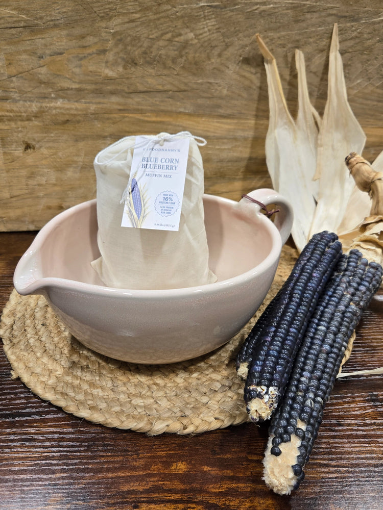 Bundle, Blue Corn Muffin Mix & Peony Batter Bowl