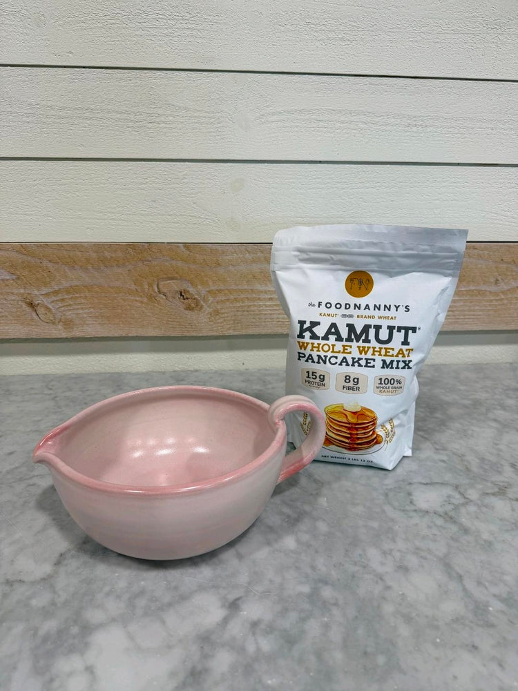 Bundle, Whole Wheat Pancake Mix & Pink Batter Bowl