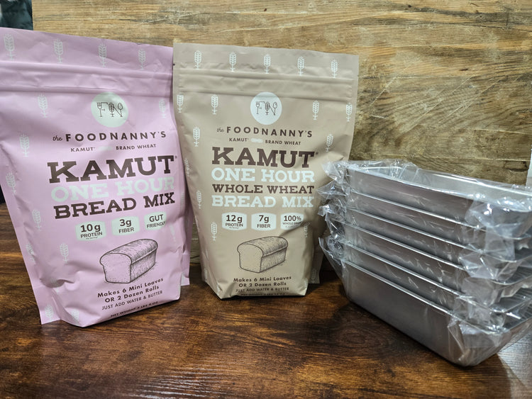 Bundle, 1 Hour Bread Mix, Original & Whole Wheat w/Pans