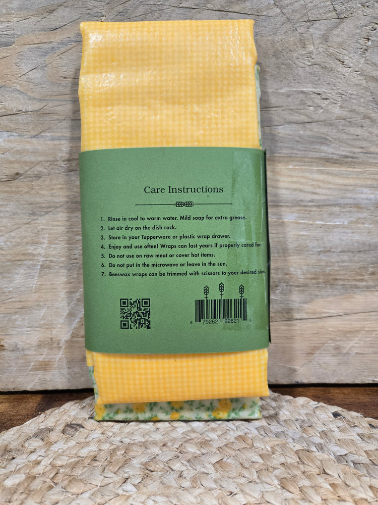FN Beeswax Food Wrap (2-pack) Yellow/Green Set #4