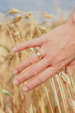 Ring, Food Nanny Stacked (Gold)