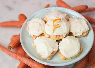 Carrot Cookies with Orange Icing