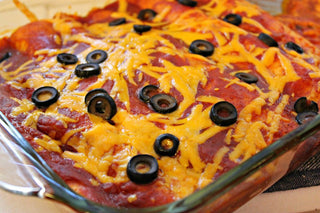 Cheese Enchiladas with Red Sauce