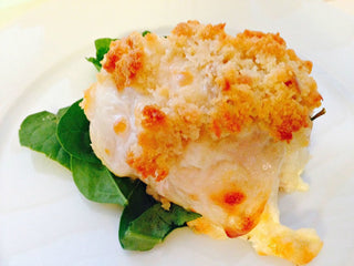 Cheesy Chicken with Fresh Spinach