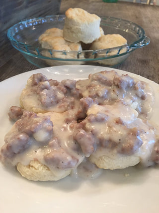 Biscuits & Sausage Country Gravy