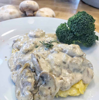 Meatless Polenta with Mushroom Sauce