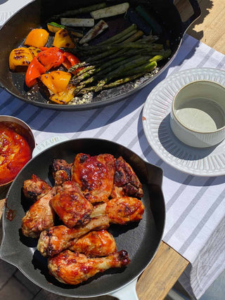 Grilled Chicken with Dad's Sweet BBQ Sauce