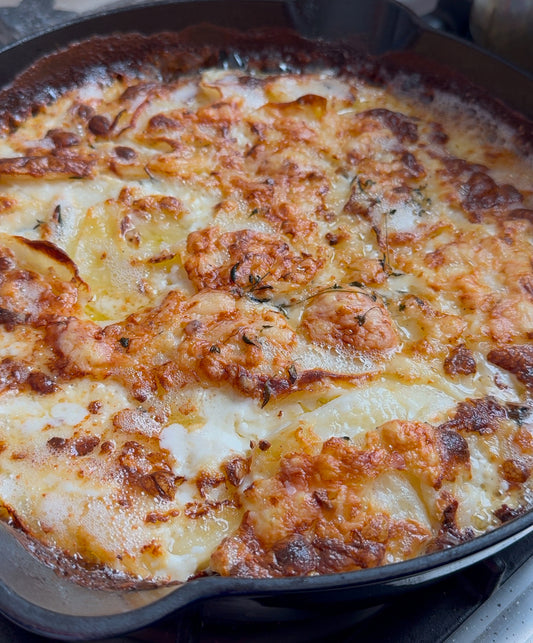 The Food Nanny's  French Potatoes With Gruyere Cheese 