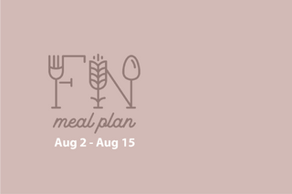 2 Week Meal Plan, Aug 2 – Aug 15