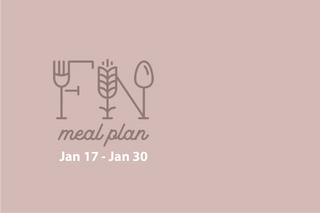 2 Week Meal Plan, Jan 17 - Jan 30