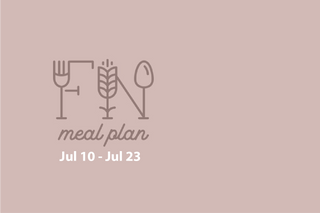 2 Week Meal Plan, Jul 10 - Jul 23