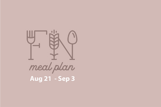 2 Week Meal Plan, Aug 21 -Sep 3