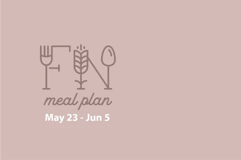2 Week Meal Plan, May 23 - Jun 5