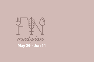 2 Week Meal Plan, May 29 - Jun 11