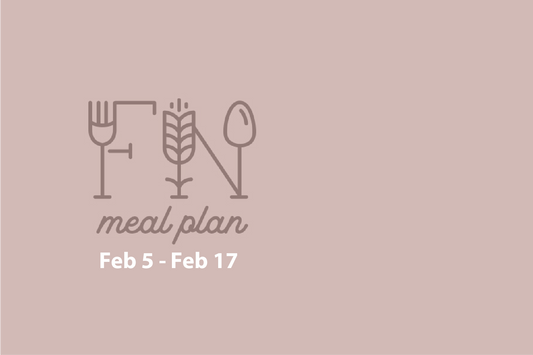 2 Week Meal Plan, Feb 5 - Feb 17