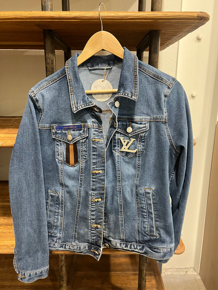 Jacket, Louis Vuitton (Large) Crystal Brown Stripe