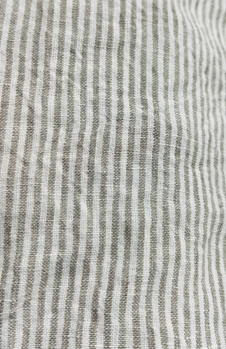 Towel, Linen Thin Tan Stripe