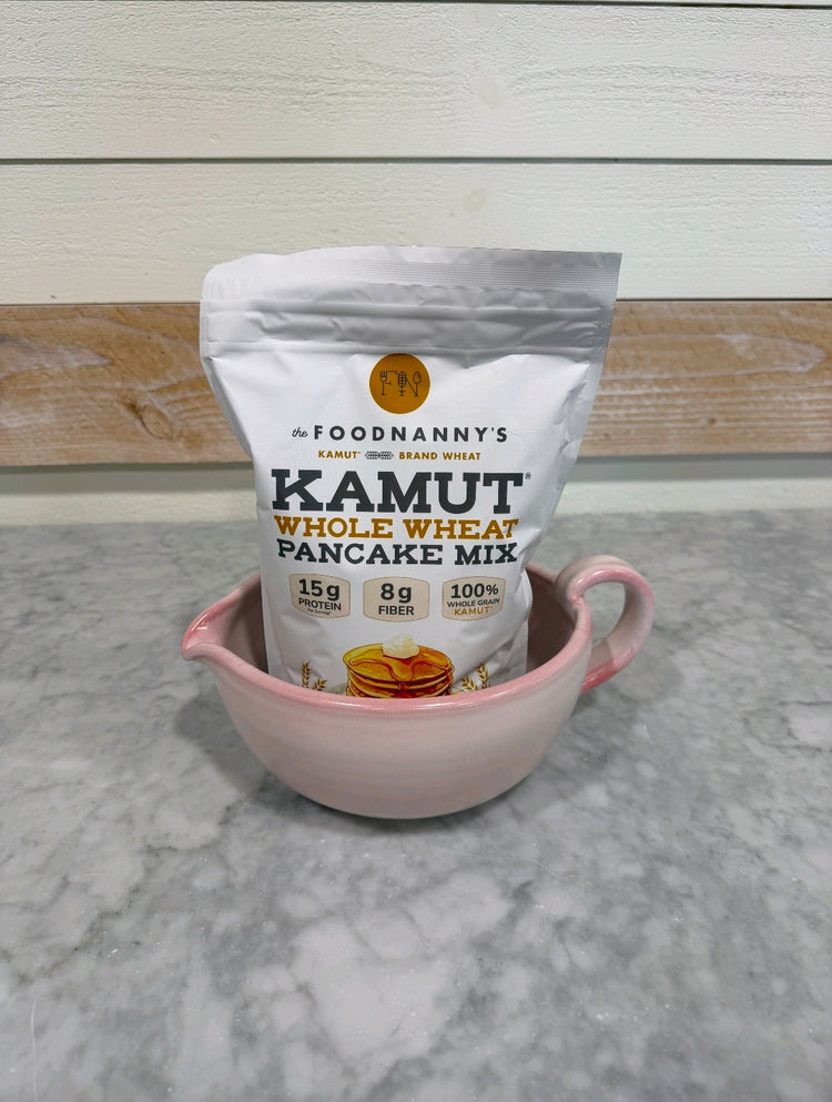 Bundle, Whole Wheat Pancake Mix & Pink Batter Bowl