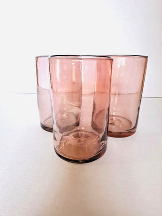 Cup, Tall Pink Glass