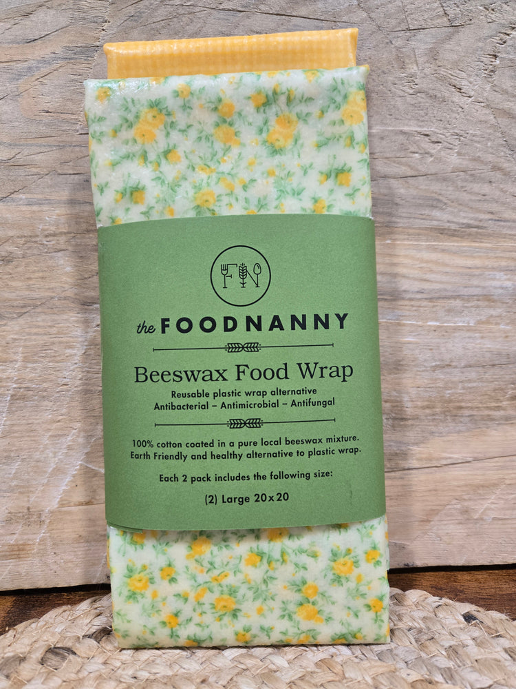 FN Beeswax Food Wrap (2-pack) Yellow/Green Set #4