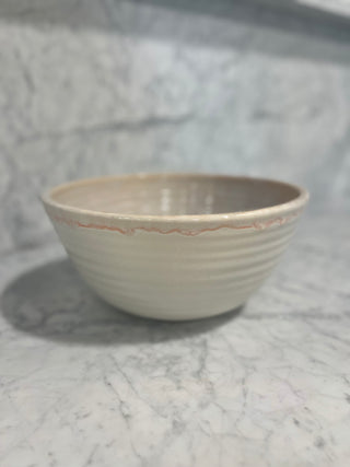 Mixing Bowl, MD White and Pink