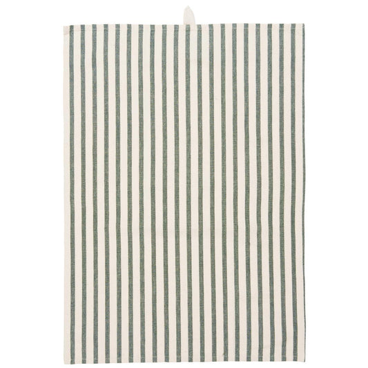 Tea towel, Chunky Green Stripe