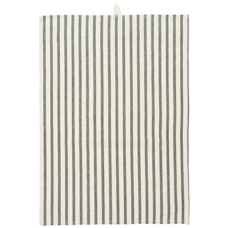 Tea towel, Chunky Green Stripe