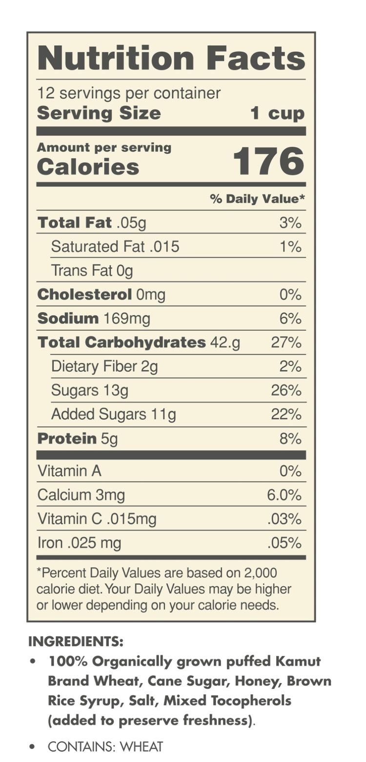 Kamut-ees Cereal, Honey Large