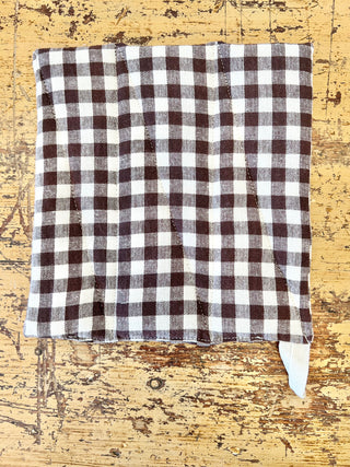 Hot Pad, Gingham Chocolate