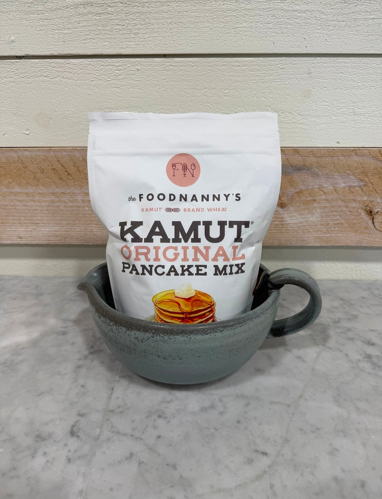 Bundle, Original Pancake Mix & Rustic Green Batter Bowl