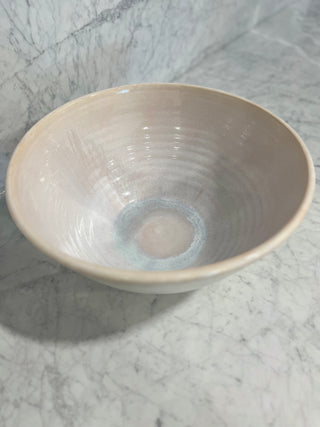 Mixing Bowl, XL White and Pink