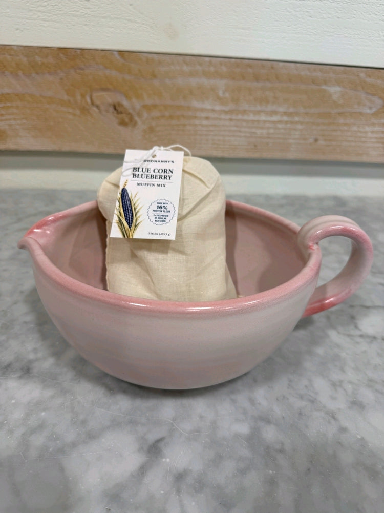 Bundle, Blue Corn Muffin Mix & Pink Batter Bowl