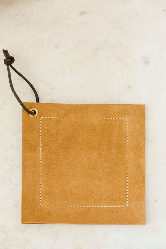 Hot pad, Italian Leather (Caramel)