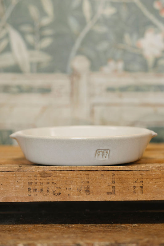 FN Bordeaux Pie Dish, Rustic White