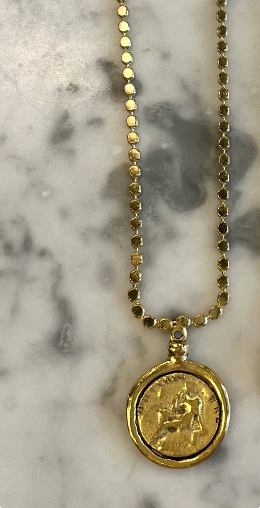 Necklace, French Coin