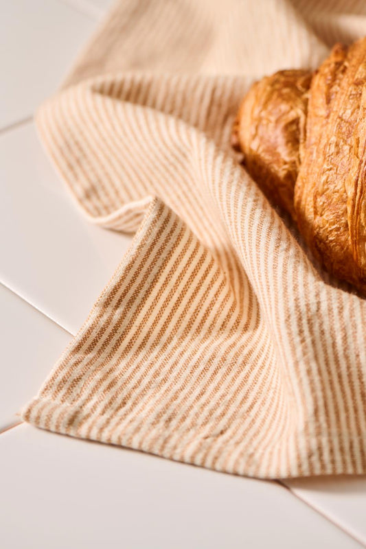 Tea towel, Thin Rust Stripe