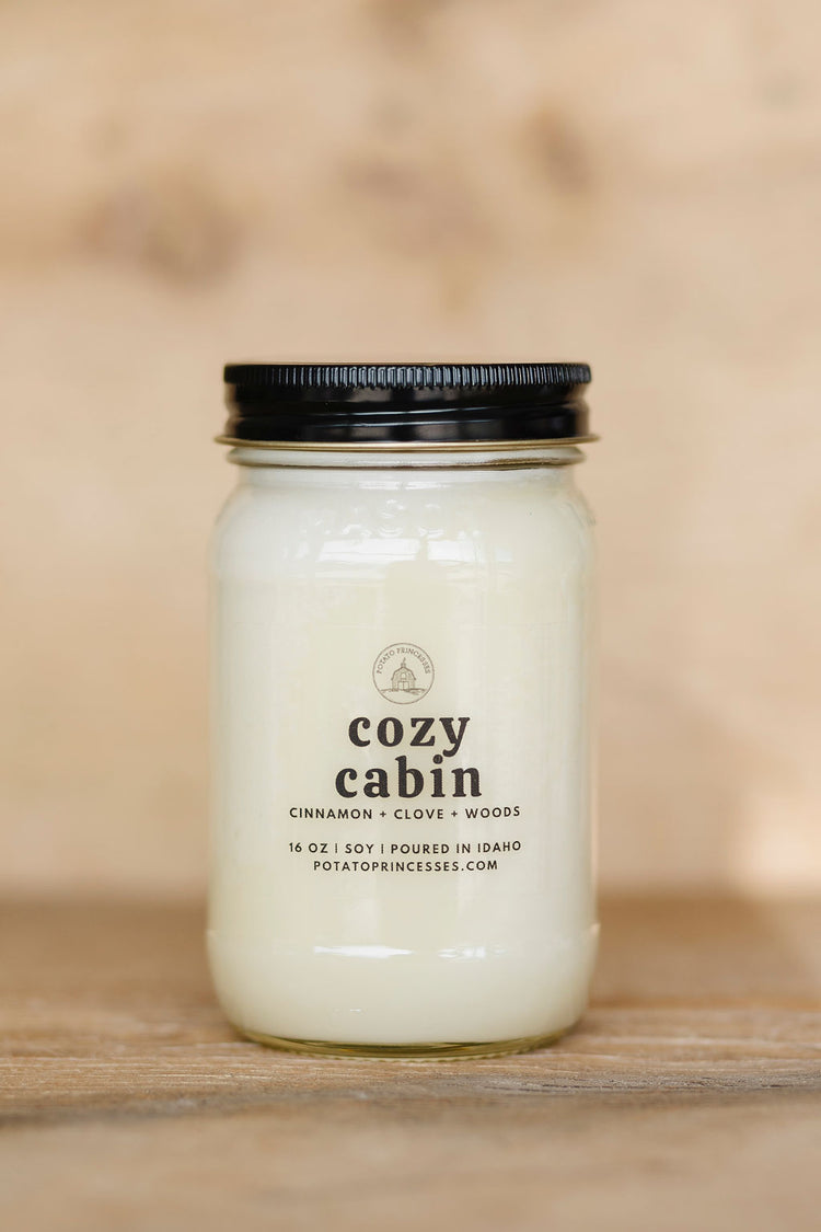Candle, Cozy Cabin