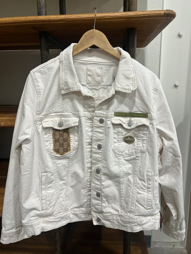 Jacket, Gucci (Large) Crystal White Denim