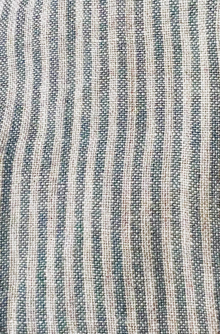 Towel, Linen Thin Green Stripe