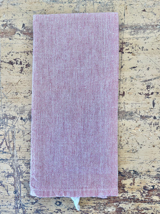 Tea Towel, Thin Red Stripe