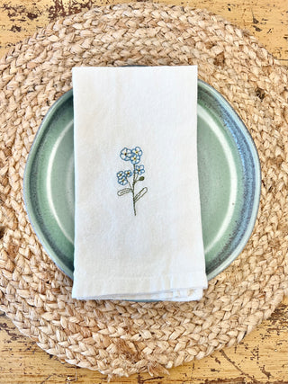 Napkin, Forget-me-not