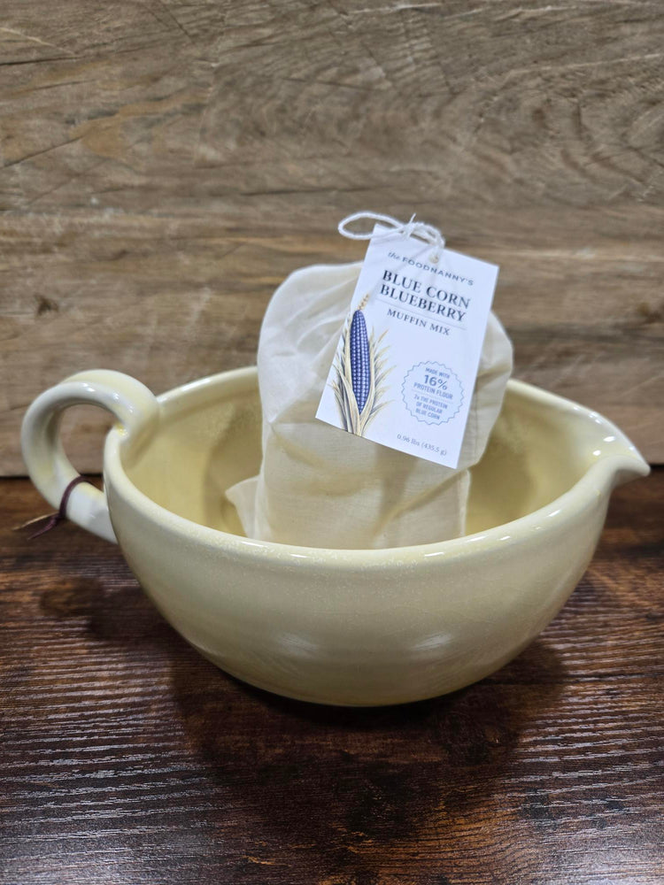Bundle, Kamut Blue Corn Muffin Mix & Butter Batter Bowl