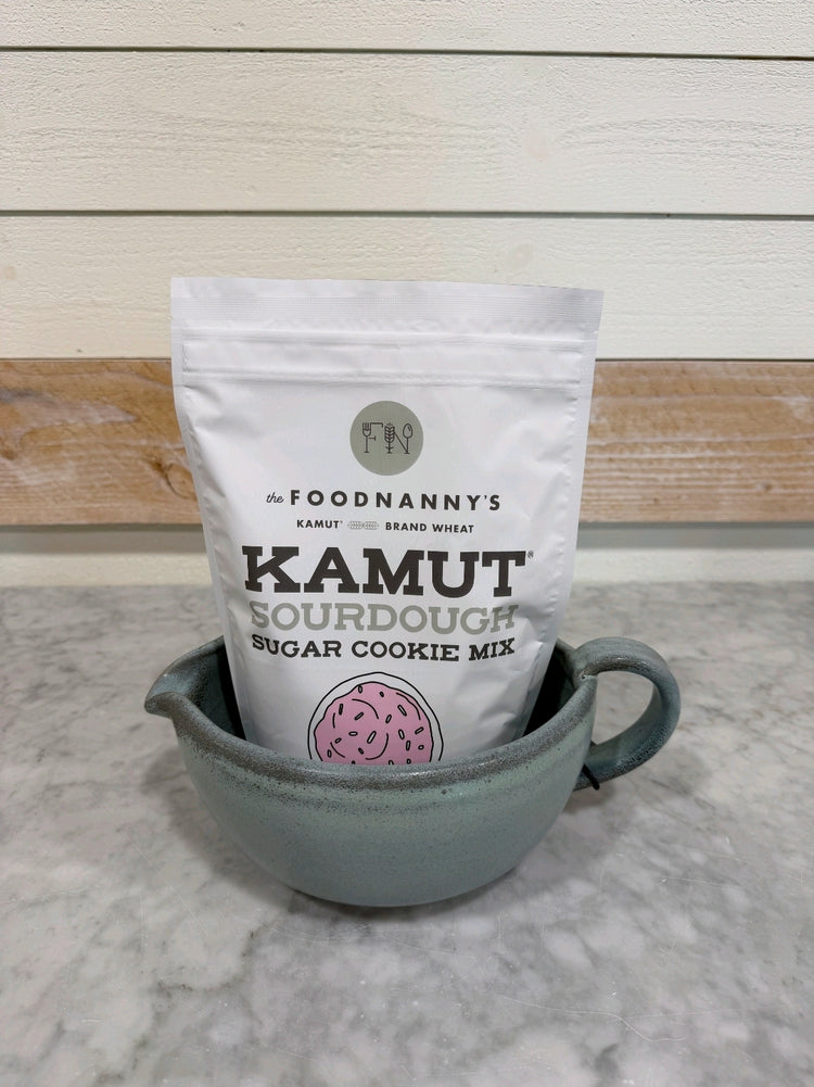 Bundle, Sourdough Sugar Cookie Mix & Rustic Green Batter Bowl