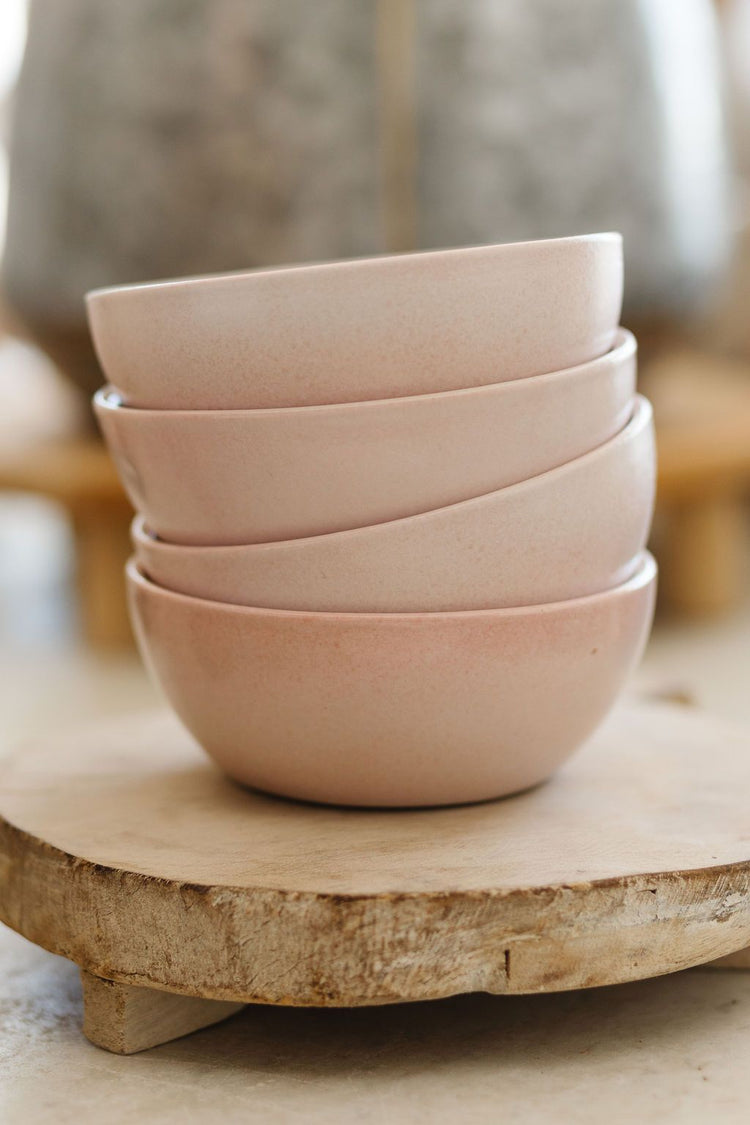 FN Cereal Bowl, Pink (4-Pack)