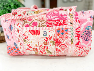 Duffle Bag, Pink Multi Large