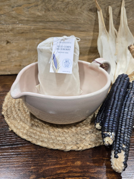 Kit, Kamut Blue Corn Muffin Mix & Peony Batter Bowl