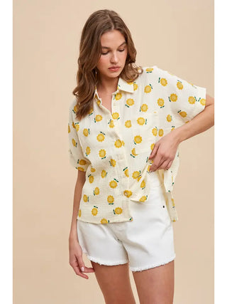 Shirt, Sunflower Gauze