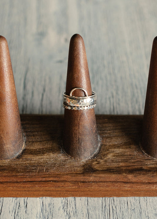 Ring, Food Nanny Stacked (Silver)