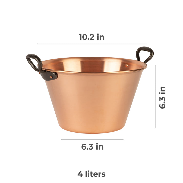 Copper Jam Pot, 4 Liters